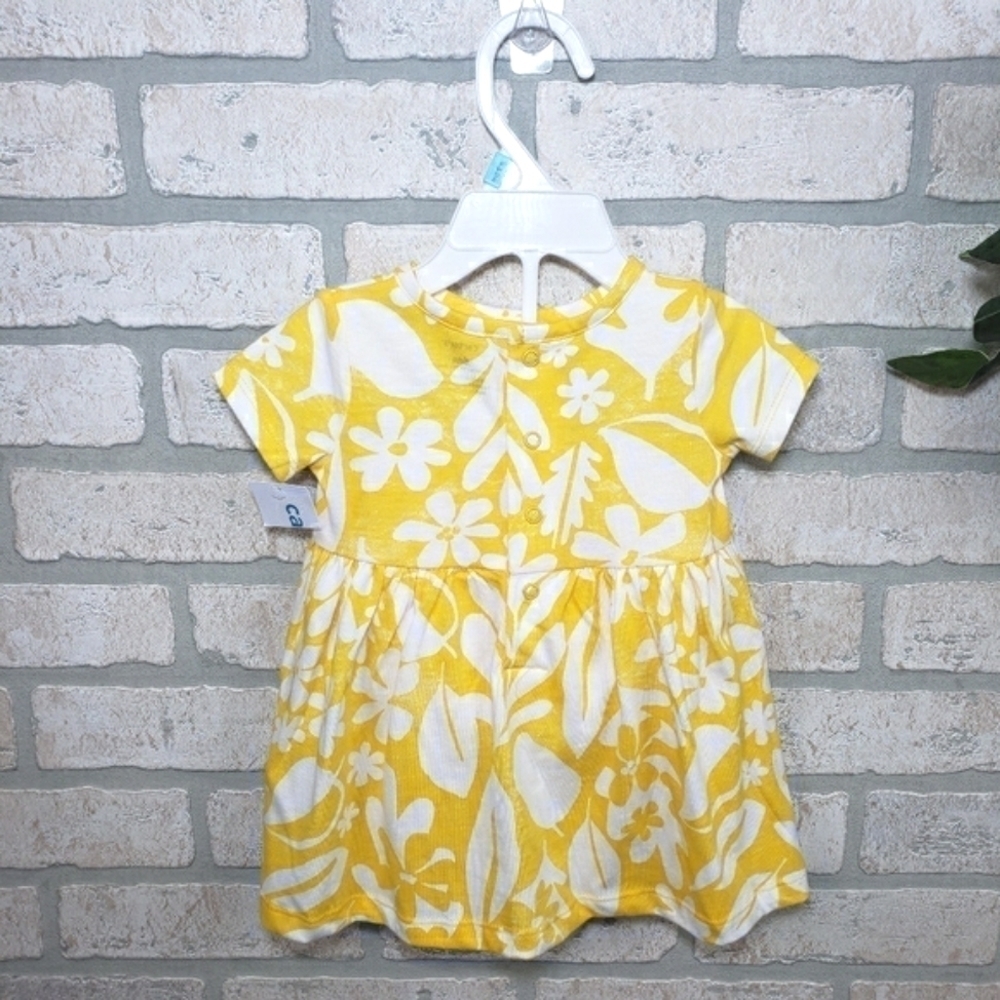CARTER'S Floral Summer 2 Piece Dress Size 6 mons - Picture 7 of 9